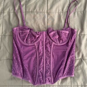 Urban Outfitters Out from Under Purple Corset Size L